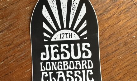 Jesus Longboard Classic Sticker
